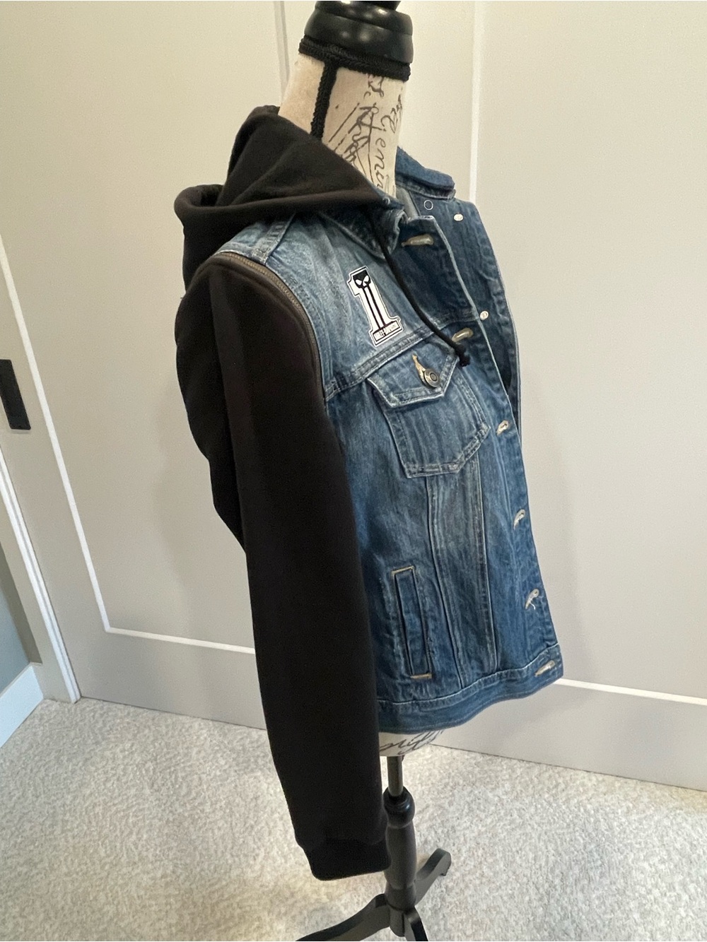 Harley-Davidson® Women's Zip-Off Sleeve Denim Jacket - Indigo Wash - Picture 6 of 8